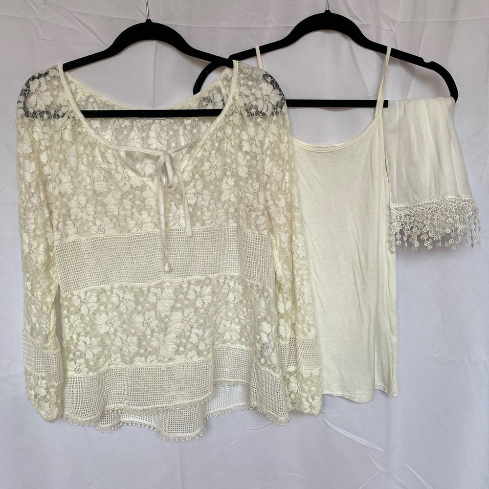 AZIZA Top 3 piece set. Size M